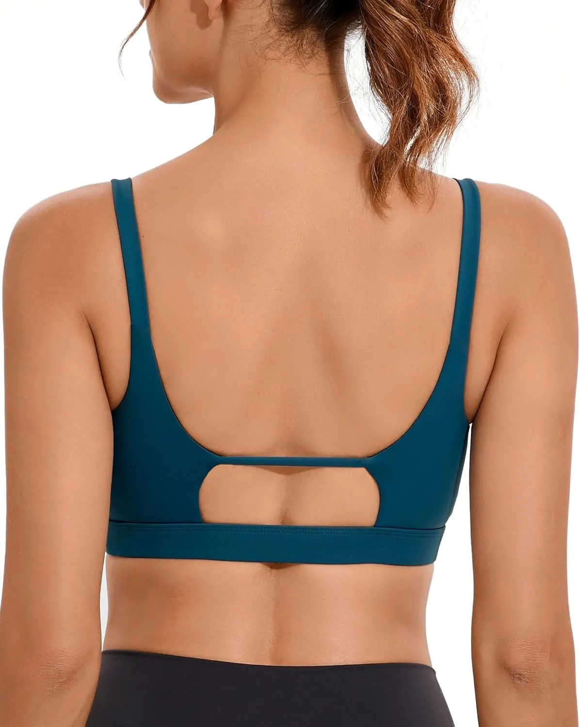 RUNNING GIRL Sports Bras for Women,Square Neck Sports Bra High Support Yoga Bra Workout Crop Top with Built in Bra