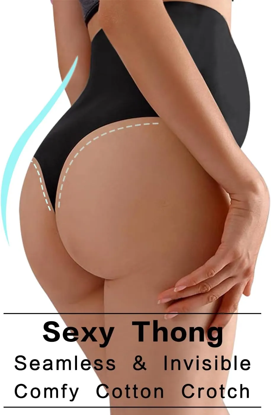 Seamless Maternity Thongs for Women, No Show Maternity Shapewear Over The Belly, Pregnancy Belly Support Panties