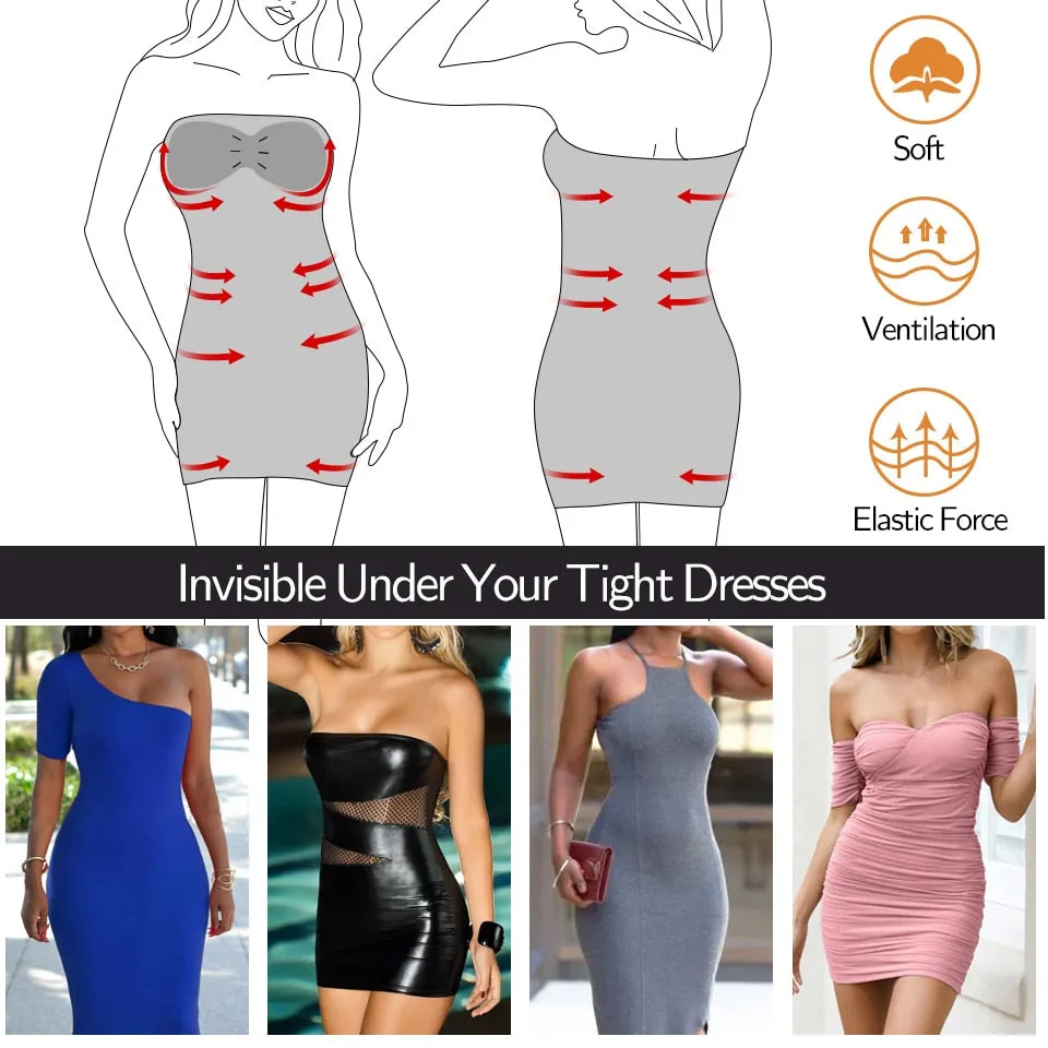 Shapewear Strapless Full Slips