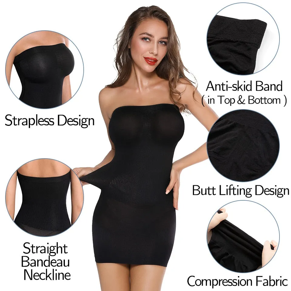 Shapewear Strapless Full Slips