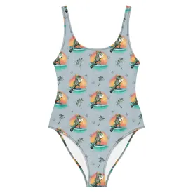 SUP Rex - Women's Dinosaur One-Piece Swimsuit
