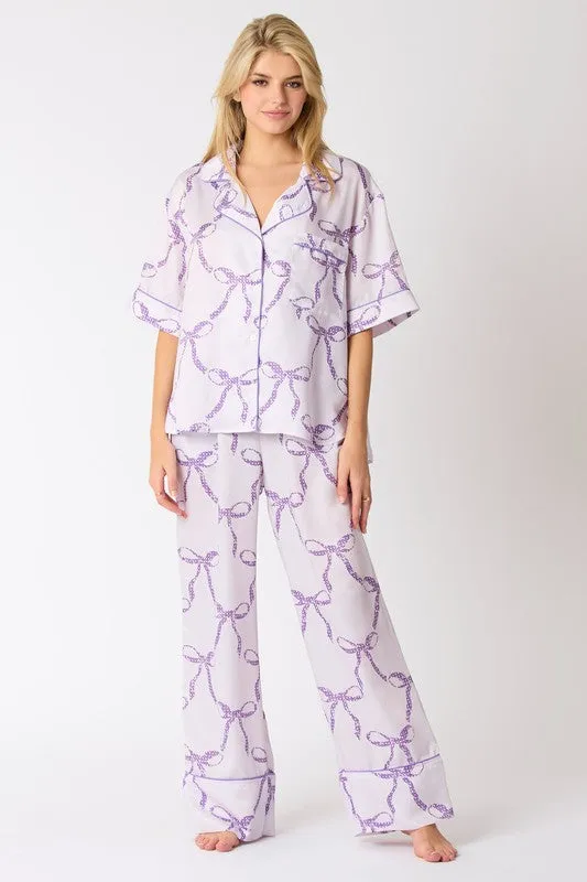 Sweet Dreams Purple Pajama Top