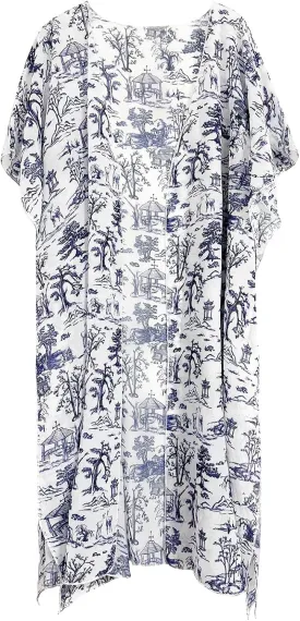 tagunop Women's Kimono Swimsuit Coverups Floral Print Summer Beach Cover Up Casual Resort Wear
