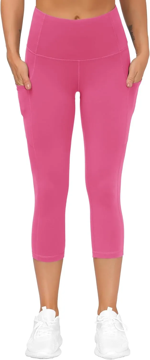 THE GYM PEOPLE Womens' Yoga Pants High Waist with Pocket Tummy Control