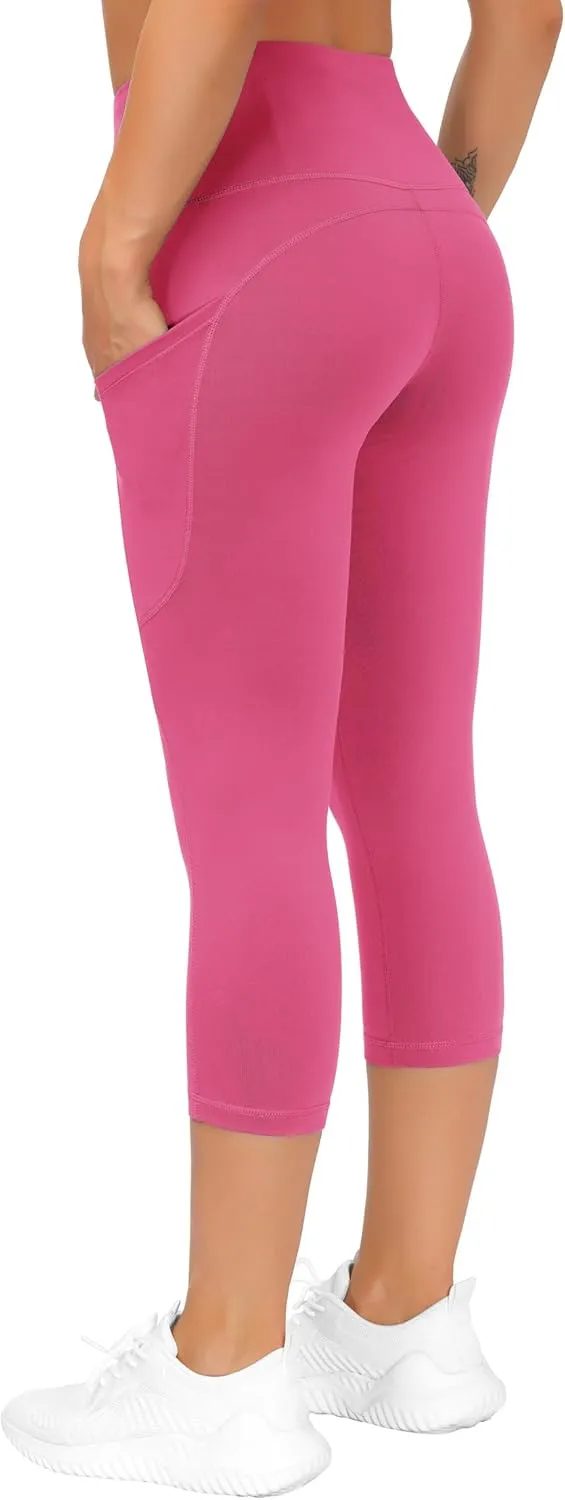 THE GYM PEOPLE Womens' Yoga Pants High Waist with Pocket Tummy Control
