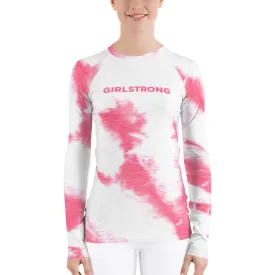 UPF 50 LONG SLEEVES RASH GUARD PINK TIE DYE
