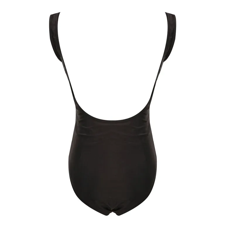 Upopby Sexy Cross Strap Backless Swimwear Hollow One-Piece Swimsuit