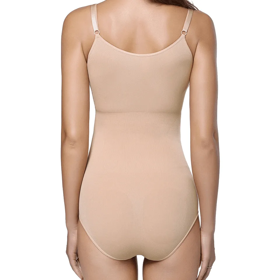 Women Full Body V Neck Tummy Control Shaper Bodysuit