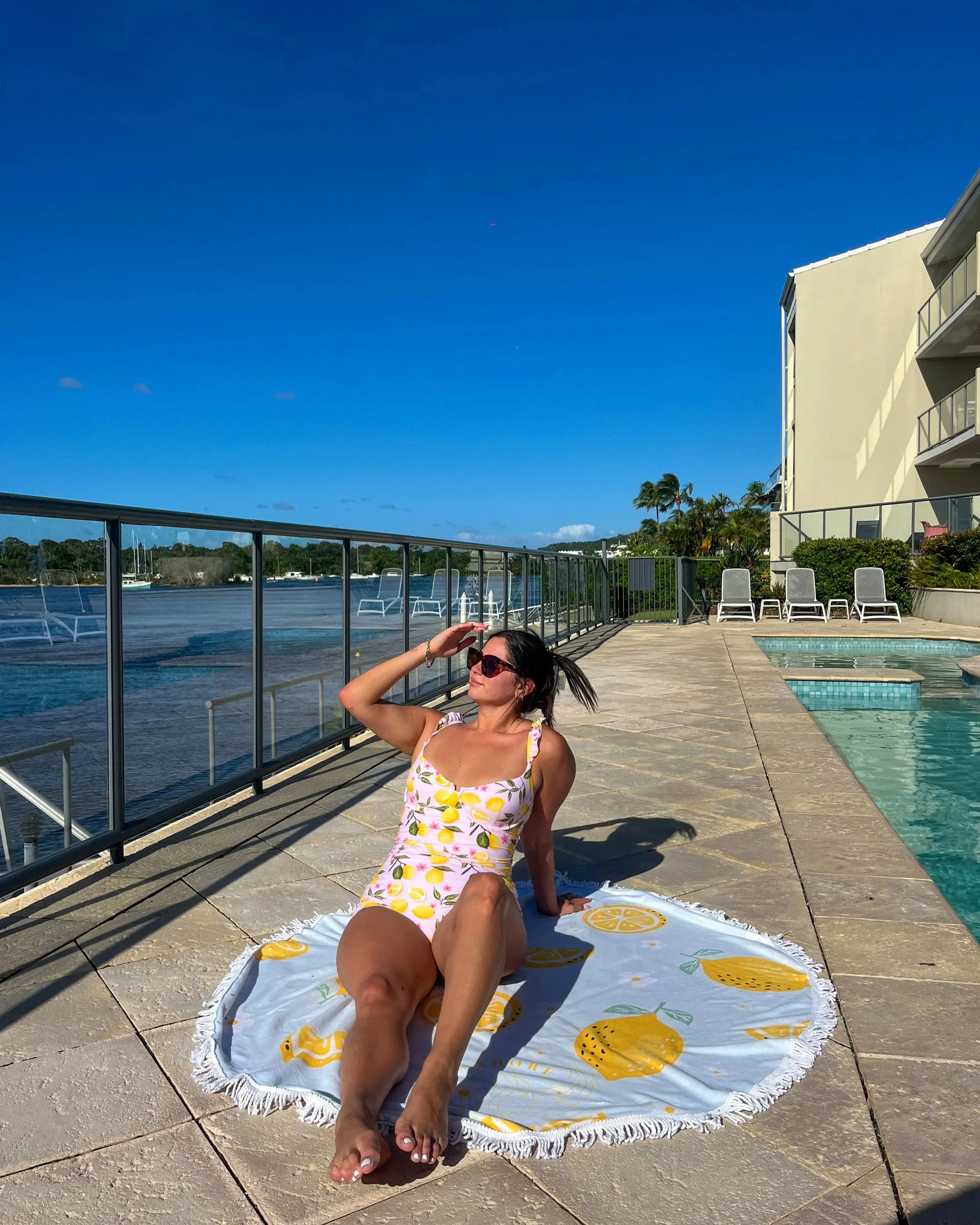 Zest Extra Support One-Piece Swimsuit   Amalfi Beach Towel