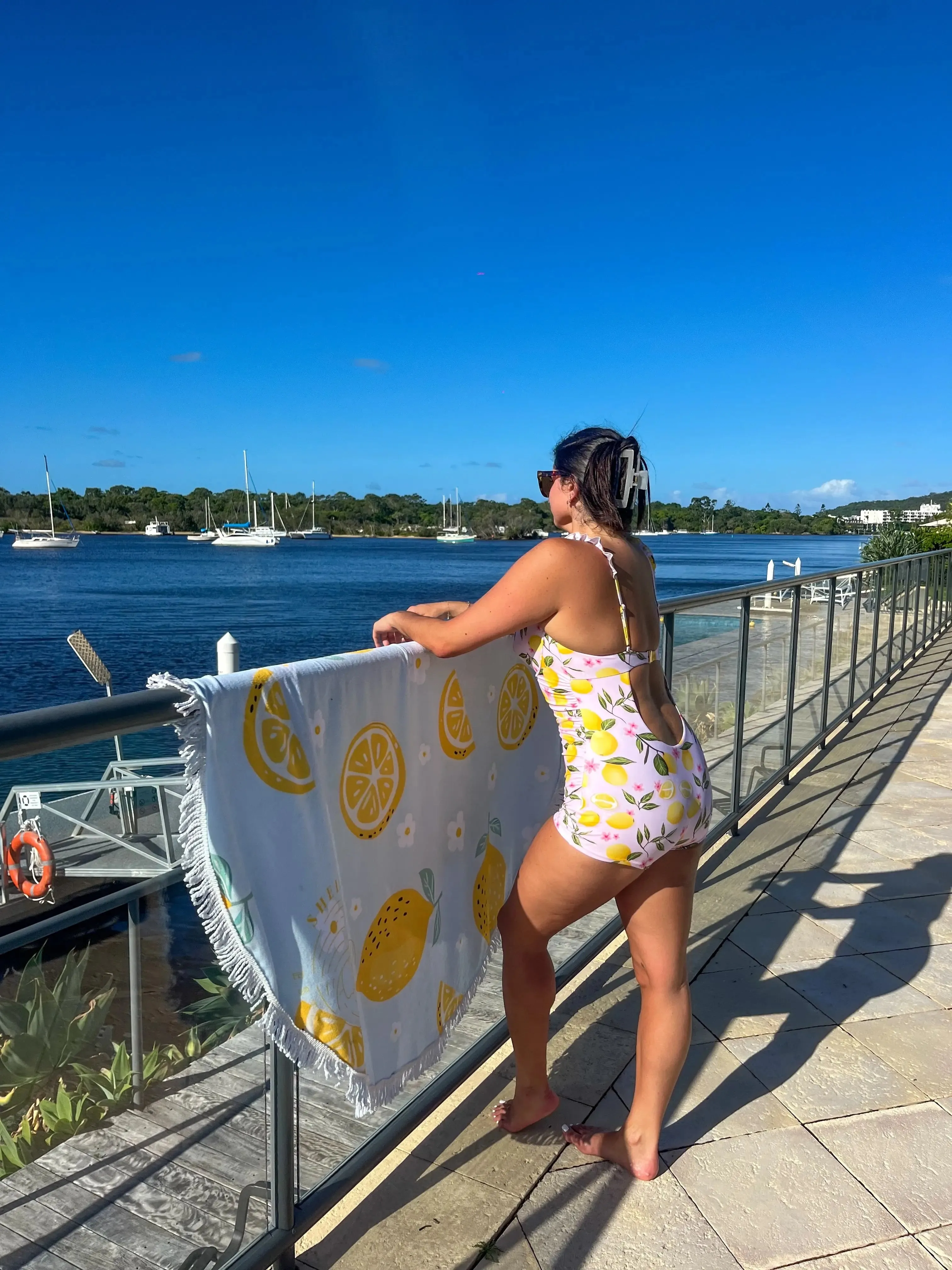 Zest Extra Support One-Piece Swimsuit   Amalfi Beach Towel